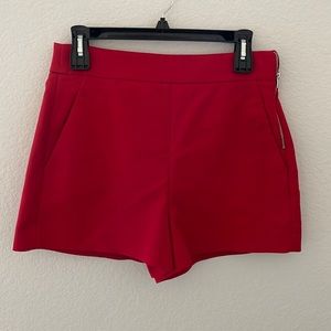 Zara Red Shorts